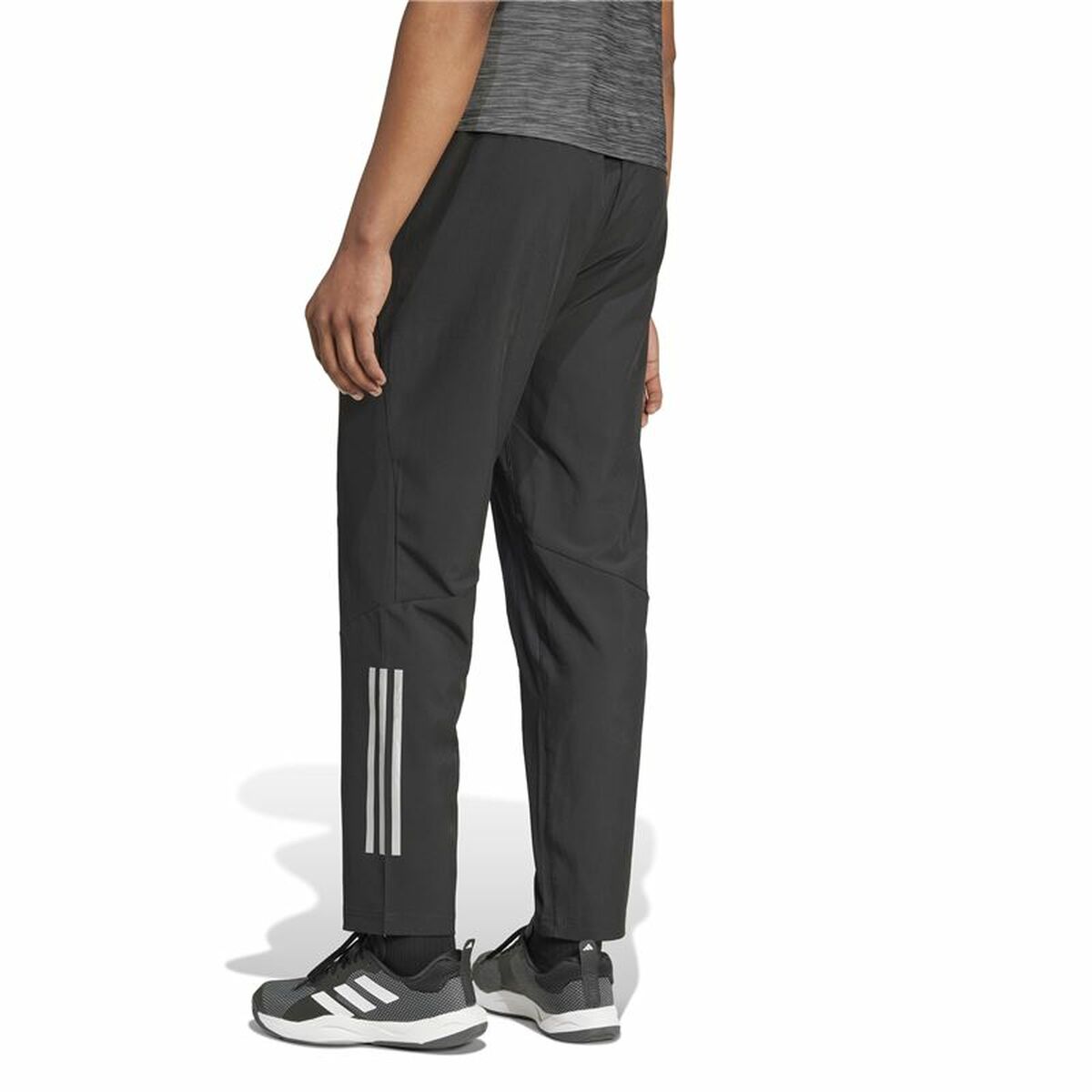 Long Sports Trousers Adidas Gym+ Training Black Men-7