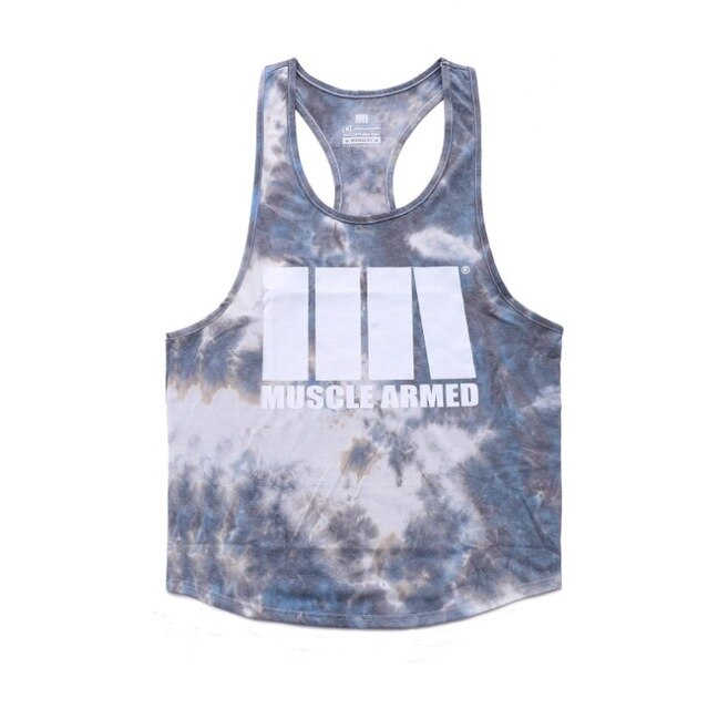 Gyms Fitness Workout Singlet Sling Vest Men Bodybuilding Tank Top Camouflage sleeveless Shirt Boy Summer Brand gym clothing-5