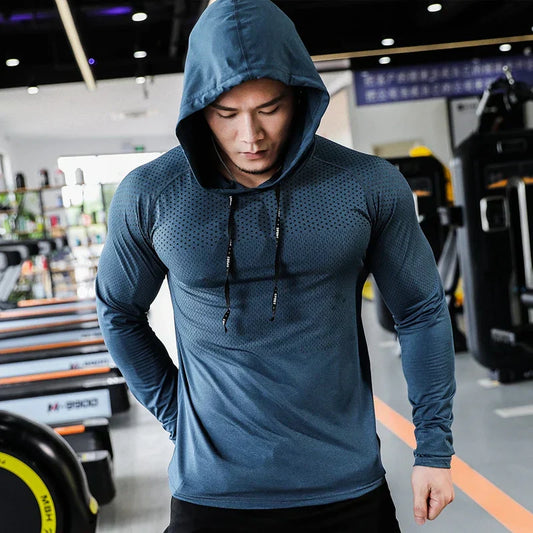 Men's Fitness Tracksuit as Running Sport Hoodie & Gym Joggers Set-1