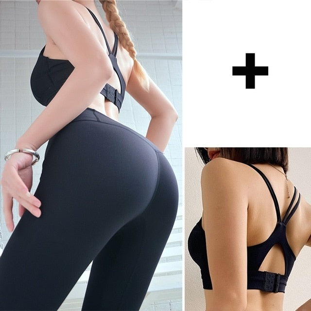 Women High Waist Leggings Professional Gym-12