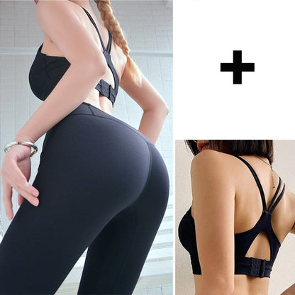 Women High Waist Leggings Professional Gym-12
