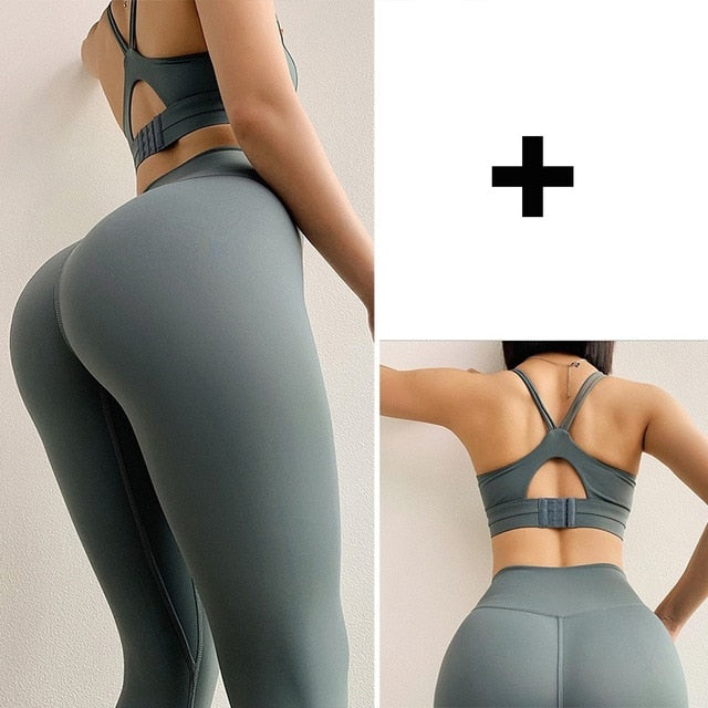 Women High Waist Leggings Professional Gym-9
